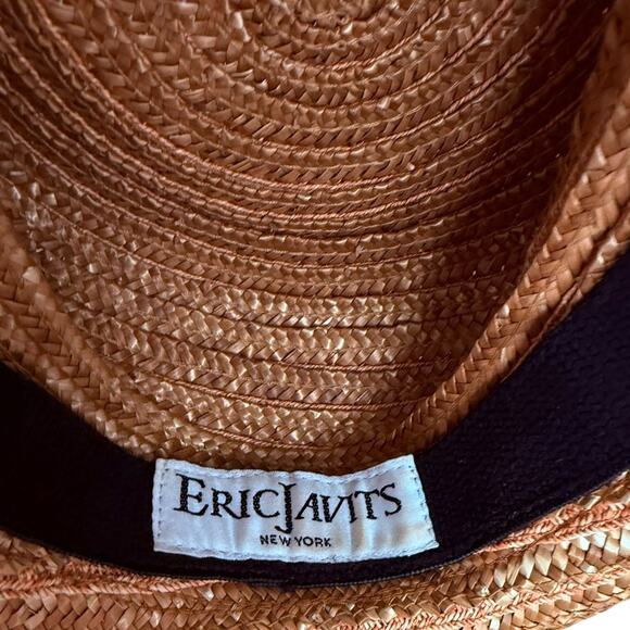 Vintage Eric Javits Straw Hat - XS - Picture 3 of 5